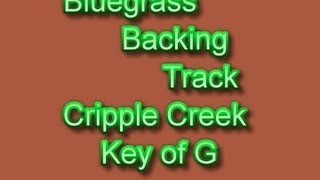 Bluegrass Backing Track  Cripple Creek rhythm guitar track [upl. by Amrac72]