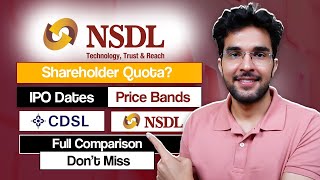 NSDL IPO Shareholders Quota  NSDL VS CDSL   NSDL IPO Update [upl. by Bertrand]