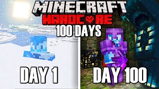 I Survived 100 Days in a Modded FROZEN WASTELAND in Minecraft [upl. by Genaro]