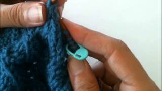 unknitting a center double decrease cdd [upl. by Nomla]