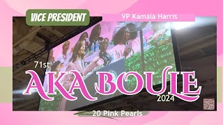 AKA Boule 2024 💖 Vice President amp Sister Kamala Harris Addresses 71st Alpha Kappa Alpha Boule [upl. by Attelrahc]