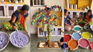 Interesting ideas that can be made from recycled Paper and Cardboard  Tree making  Room Makeover [upl. by Popele]