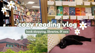 cozy reading vlog 🌼 book shopping jane austen amp a disappointing book [upl. by Swithbert]