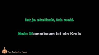 Mein Stammbaum ist ein Kreis  Knasterbart Karaoke [upl. by Evelina]