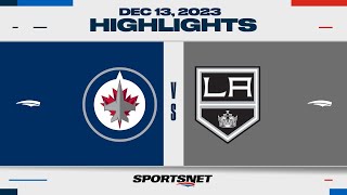 NHL Highlights  Jets vs Kings  December 13 2023 [upl. by Nesyrb619]