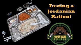 Rare Jordanian 24 Hour MRE Ration mrereview [upl. by Sedecrem]