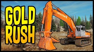 Gold Rush  DIGGING FOR GOLD Digging a Gold Mine With Heavy Equipment  Gold Rush Gameplay [upl. by Otto]