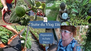 Suite du VLOG 116 🌿Un tour en pépinière  Mes achats en jardinerie  Une jolie déco pour le jardin🥰 [upl. by Sitof]