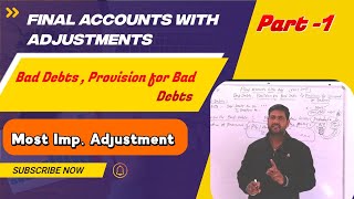 Final Accounts with Adjustments Bad Debts Provision for BampDD and Provision for Discount PART1 [upl. by Elden149]