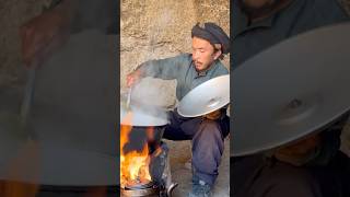 cooking villagelife afghanistan food villagelifestyle cave recipe cooking [upl. by Ahtebbat20]