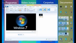 Movie Maker Windows 7  Tutorial en Español  Creando Presentación HD [upl. by Pollock]