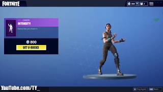 NEW INTENSITY EMOTE On All New Fortnite Skins amp With All Popular Fortnite Skins [upl. by Bright]