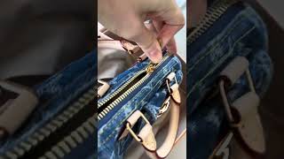 Louis Vuitton Denim Remix Nano Speedy Unboxing louisvuitton unboxing denim [upl. by Llesig]