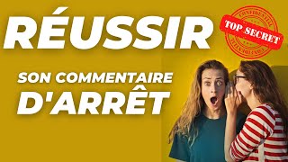 Les Secrets dun commentaire dArrêt réussi [upl. by Neros]