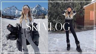 MY FIRST TIMING SKIING SKI VLOG  Kate Hutchins [upl. by Philana]