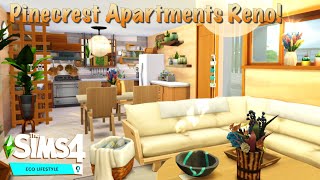 Exploring Evergreen Harbor PINECREST APARTMENTS 402 and PINECREST APARTMENTS 404 Sims 4 House [upl. by Tenner693]