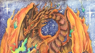 MYTHOMORPHIA by Kerby Rosanes derwent inktense pencils color along [upl. by Adaynek]