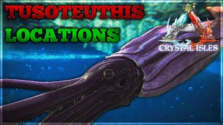 Ark  Crystal Isles  Tusoteuthis  Giant squid locations [upl. by Materse]