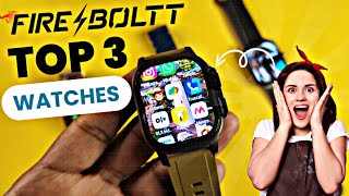 Top 3 Smartwatches • Fireboltt Smartwatch  Android smartwatch  Bt calling Smartwatch  Top 3  New [upl. by Yecart25]