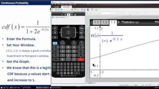 Statistics 324 Probability Calculations from CDF Formula with Calculator [upl. by Udele]