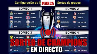 Sorteo de la fase de grupos de Champions League 20222023 EN DIRECTOI MARCA [upl. by Lebanna433]