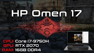 HP Omen 17  Core i79750H  16 GB DDR4  RTX 2070  Unigine Heaven Benchmark 40 [upl. by Iggie1]