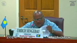 Palau National Congress  11th OEK The Senate 1st day of 16th Regular Session [upl. by Popele263]