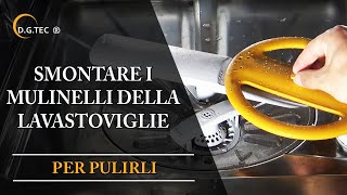 Come smontare e pulire i mulinelli della lavastoviglie Rex Electrolux AEG [upl. by Veriee]