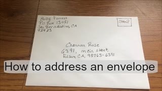 How to address\ fill out an envelope [upl. by Tonye519]