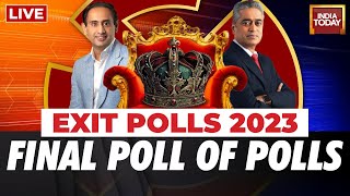 Exit Polls 2023 LIVE  Exit Poll Results For All Five State Elections In 2023  India Today Live [upl. by Sremlahc]