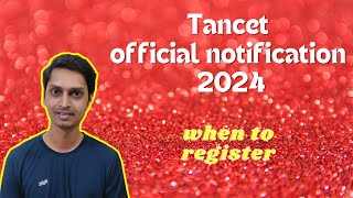 TANCET 2024 notification Tancet website [upl. by Ellan]