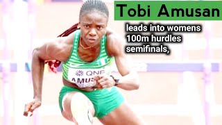 Tobi Amusan qualifies for 100m hurdles semis in 2024 paris olympics [upl. by Jammin]