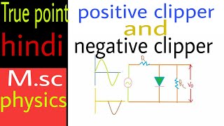 positive and negative clipper circuit in hindi  Analog electronics [upl. by Akitnahs]