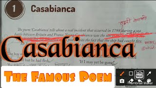 Poem Casabianca in Hindi  Full Explanation CBSE Syllabus course  AtoZ Prem English Classes [upl. by Xer]