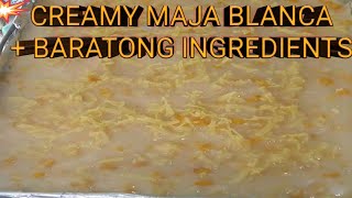 MAJA BLANCA  MURANG INGREDIENTS  Panlasang Pinoy Recipe [upl. by Goto]