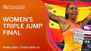 Womens triple jump final replay  Roma 2024 [upl. by Martsen116]