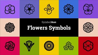 Flowers Symbols  Floriography  Flowers Meanings  Victorian Language of Flowers  Flowers vectors [upl. by Laurette658]