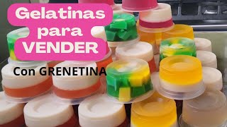 GELATINA DE AGUA CON GRENETINA para NEGOCIO [upl. by Salohcin]