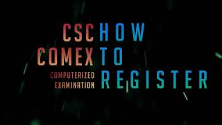 How to Register in COMEX  Computerized Examination [upl. by Assina]