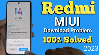 Miui 14 download problem  cant verify update  Miui not downloading [upl. by Reldnahc523]