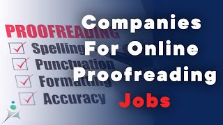 Proofreading Jobs  Proofreading Jobs Online No Experience [upl. by Enidanreb324]