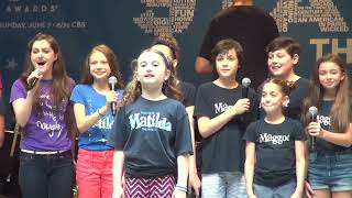 MATILDA Company Take Their Voices from the Shubert Theatre to Shubert Alley [upl. by Ashatan]