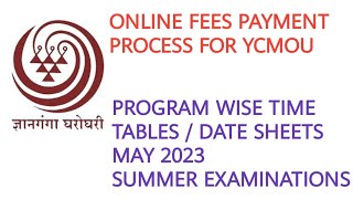 YCMOU UPDATE  Online Fees Payment Process for ycmou  exam date sheet kab aayegi  start 3522 [upl. by Nerrawed147]