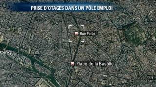 Prise dotages dans un Pôle Emploi à Paris [upl. by Alviani]