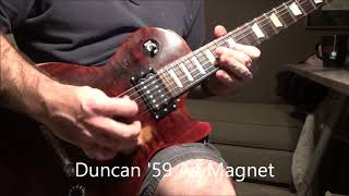 Duncan 59 Alnico 5 stock vs Alnico 4 Magnets [upl. by Venice]