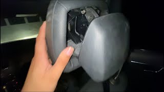 How to fix w204 c300 headrestremoving head rest [upl. by Noah]