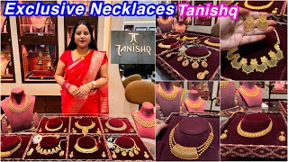 😳Exclusive amp Traditional gold necklace sets from TanishqShantiniketanDhanteras ampDurga Puja special [upl. by Zetnas929]