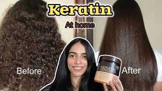 Keratin hair treatments at home 🏠 [upl. by Ailiec]