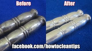 How to clean tarnished silver at home [upl. by Ladiv]