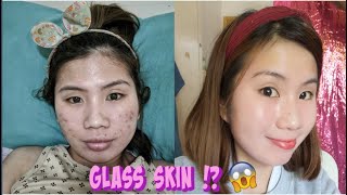 PAANO AKO KUMINIS  MURANG GLASS SKINCARE ROUTINE USING RYX SKINCERITY BEYOUTHIFUL STARTER KIT [upl. by Corydon]